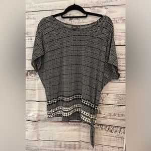 Rafaela Medium black and white blouse. NWOT